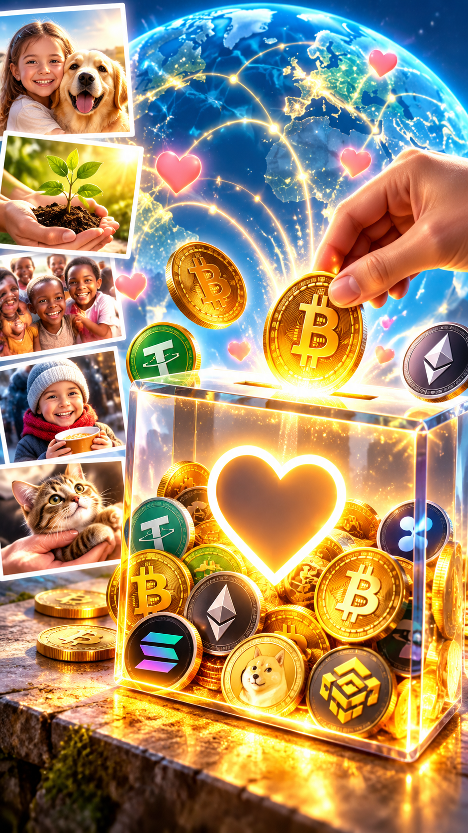 Криптопожертви: як благодійним фондам приймати Bitcoin, Ethereum та інші токени